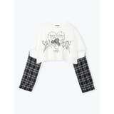 2WAYチェックスリーブTシャツ | NOEMIE | 詳細画像13
