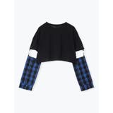 2WAYチェックスリーブTシャツ | NOEMIE | 詳細画像14