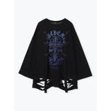 フロントクロスチェーンダメージユニセックスロングTシャツ | NOEMIE | 詳細画像13