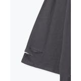 フロントクロスチェーンダメージユニセックスロングTシャツ | NOEMIE | 詳細画像16