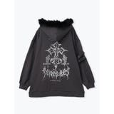 ブラックファーユニセックス裏毛ジップパーカー | NOEMIE | 詳細画像12