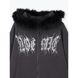 ブラックファーユニセックス裏毛ジップパーカー | NOEMIE | 詳細画像13