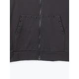 ブラックファーユニセックス裏毛ジップパーカー | NOEMIE | 詳細画像15