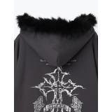 ブラックファーユニセックス裏毛ジップパーカー | NOEMIE | 詳細画像16