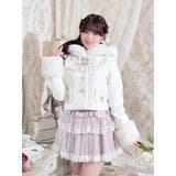 オフホワイト | ヨークフリルドーリーショートコート | NOEMIE