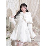 オフホワイト | ケープフリルドーリーフレアコート | NOEMIE