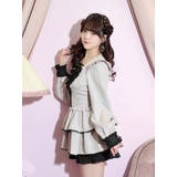 デコルテリボンヨークフリルレースアップセットアップ | NOEMIE | 詳細画像2 