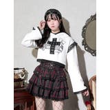 オフホワイト | うさ耳ゴシッククロスショートパーカー | NOEMIE