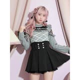 グレー | メニーパールデコルテレースオープンショルダーニット | NOEMIE