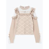 メニーパールデコルテレースオープンショルダーニット | NOEMIE | 詳細画像11 