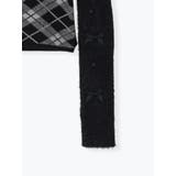 フェザーアームウォーマー付きチェックニット | NOEMIE | 詳細画像16 