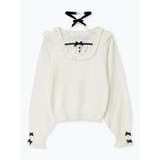 オフホワイト | バックリボンベロアチョーカーニット | NOEMIE