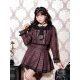 赤 | テーラードネクタイ刺繍セーラーセットアップ | NOEMIE