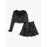 テーラードネクタイ刺繍セーラーセットアップ | NOEMIE | 詳細画像12 