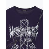 鉄線クロスチェーンダメージユニセックスTシャツ | NOEMIE | 詳細画像15