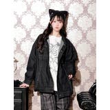 黒 | ハーネスバック刺しゅうユニセックスGジャン | NOEMIE