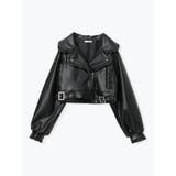 バックリボンフリルライダース合皮ジャケット | NOEMIE | 詳細画像9