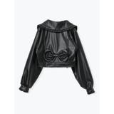 バックリボンフリルライダース合皮ジャケット | NOEMIE | 詳細画像10