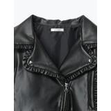 バックリボンフリルライダース合皮ジャケット | NOEMIE | 詳細画像11