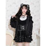 黒 | うさ耳リボンフレアスリーブスピンドルブルゾン | NOEMIE
