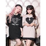 ハートモチーフ安ピン肩ZIPＴシャツ | NOEMIE | 詳細画像1 