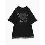 ハートモチーフ安ピン肩ZIPＴシャツ | NOEMIE | 詳細画像10 