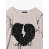 ハートモチーフ安ピン肩ZIPＴシャツ | NOEMIE | 詳細画像12 