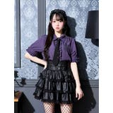 紫 | 袖バックル衿スタッズブラウス | NOEMIE