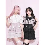 ケープフリルオープンショルダーハートバックルブラウス | NOEMIE | 詳細画像1 