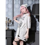 鉄線チェーンねこダメージユニセックスTシャツ | NOEMIE | 詳細画像2 