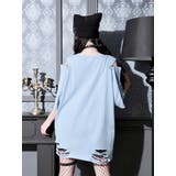 鉄線チェーンねこダメージユニセックスTシャツ | NOEMIE | 詳細画像6 
