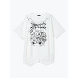 鉄線チェーンねこダメージユニセックスTシャツ | NOEMIE | 詳細画像12 