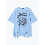 鉄線チェーンねこダメージユニセックスTシャツ | NOEMIE | 詳細画像21 