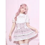ペールピンク | チャーム付きプチハイハートレースブラウス | NOEMIE