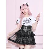 黒 | メニーパールリボン刺繍Tシャツ | NOEMIE