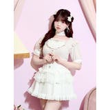 ピンク | チョーカー付きハートケーブルカットソー | NOEMIE