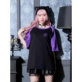 紫 | ラグランデビルバックプリントTシャツ | NOEMIE