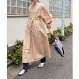 BEG | 【WHO'S WHO gallery】スタンドカラー袖コンワンピ | PAL GROUP OUTLET