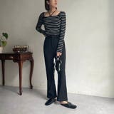 【CAPRICIEUX LE'MAGE】スクエアボーダーホルターPO | PAL GROUP OUTLET | 詳細画像15