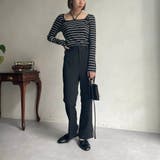 【CAPRICIEUX LE'MAGE】スクエアボーダーホルターPO | PAL GROUP OUTLET | 詳細画像18