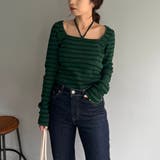 【CAPRICIEUX LE'MAGE】スクエアボーダーホルターPO | PAL GROUP OUTLET | 詳細画像19