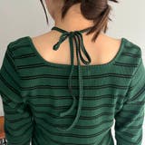 【CAPRICIEUX LE'MAGE】スクエアボーダーホルターPO | PAL GROUP OUTLET | 詳細画像30