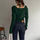 【CAPRICIEUX LE'MAGE】スクエアボーダーホルターPO | PAL GROUP OUTLET | 詳細画像21