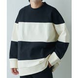 BKWH | 【Lui's】起毛フリースボーダー切替カットソー | PAL GROUP OUTLET