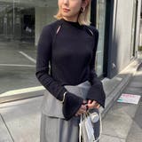 BLACK | 【CAPRICIEUX LE'MAGE】カットアウトリブT | PAL GROUP OUTLET