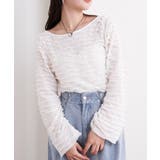 WHT | 【Chico】ワンショルフリルロンT | PAL GROUP OUTLET