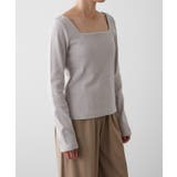 【earthy_】リブカップ付きスクエアロンT | PAL GROUP OUTLET | 詳細画像1