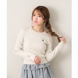 WHT | 【RAY CASSIN】胸刺繍ケーブルニット | PAL GROUP OUTLET