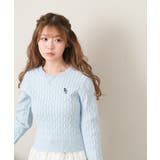 【RAY CASSIN】胸刺繍ケーブルニット | PAL GROUP OUTLET | 詳細画像6