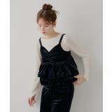 【Chico】ベロア刺繍ラッフルビスチェ | PAL GROUP OUTLET | 詳細画像7 